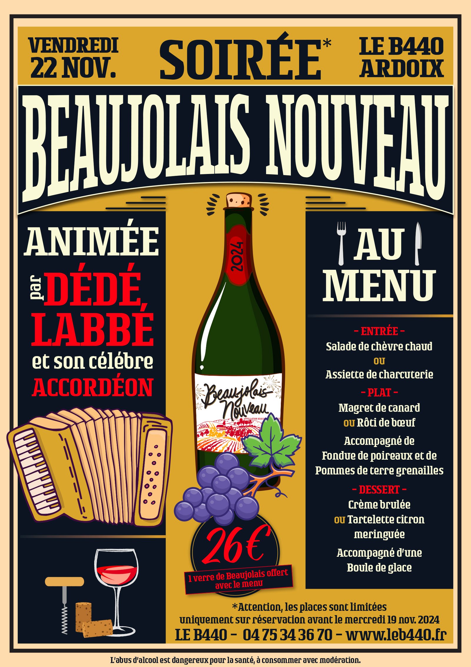 Soirée Beaujolais au B440