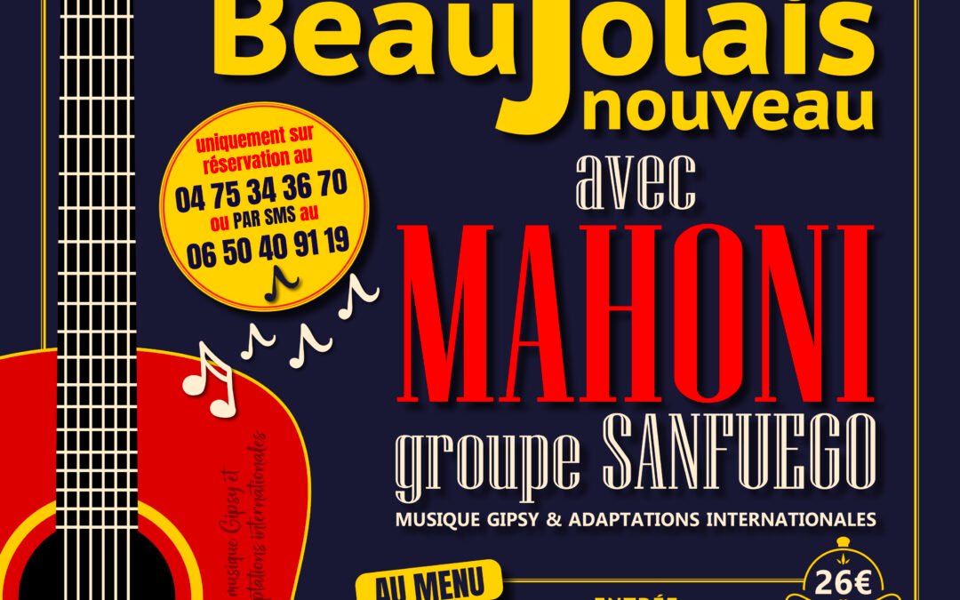 Soirée BEAUJOLAIS NOUVEAU au B440 à Ardoix